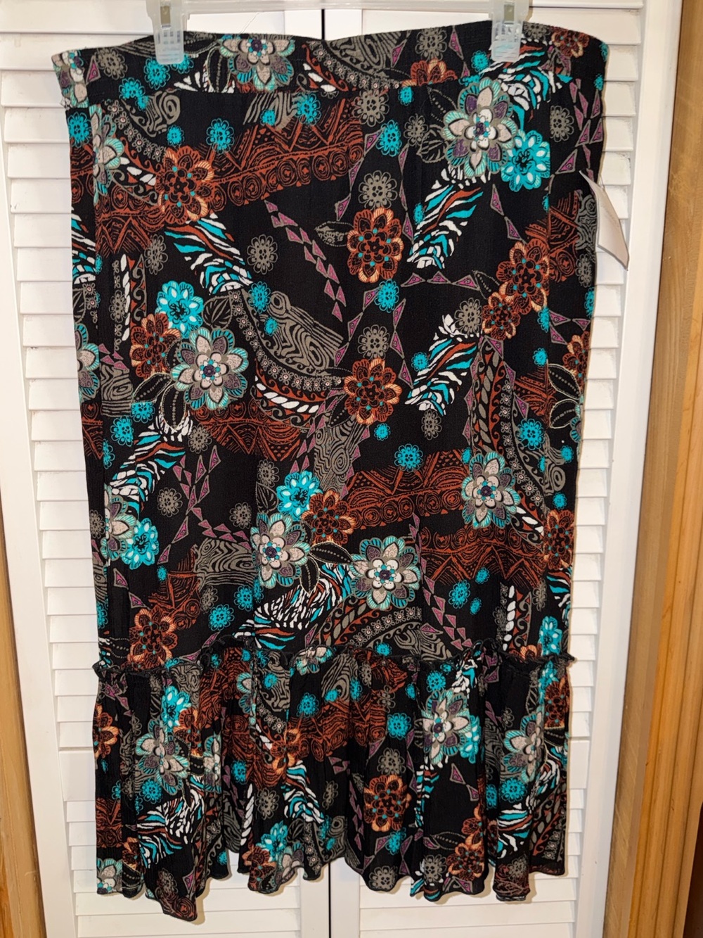 NWT:Sag Harbor Moroccan Heat Gypsy Multi Skirt
